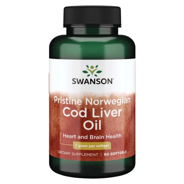 Pristine Norwegian Cod Liver Oil, 1000mg - 60 softgels