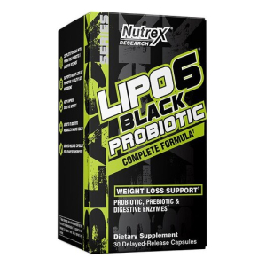 Lipo-6 Black Probiotic - 30 delayed-release caps