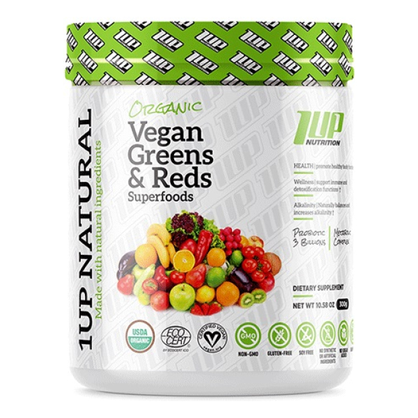 Organic Vegan Greens & Reds Superfoods, Green Apple - 300g