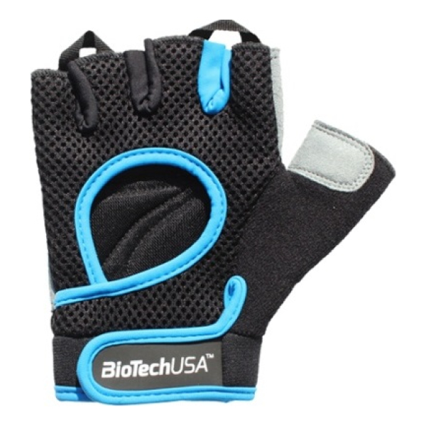 Budapest Gloves, Black Cyan Blue - Small