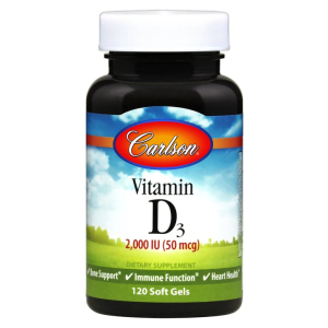 Vitamin D3, 2000 IU - 120 softgels