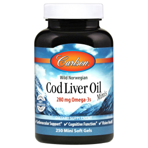 Cod Liver Oil Minis, 280mg - 250 mini softgels