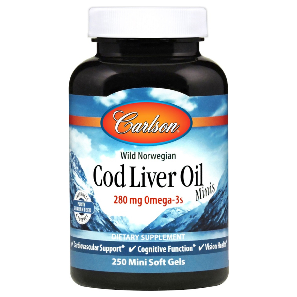Cod Liver Oil Minis, 280mg - 250 mini softgels