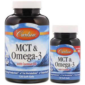 MCT & Omega-3 - 120 + 30 softgels