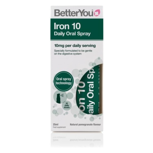 Iron 10 Daily Oral Spray (10mg), Pomegranate - 25 ml.