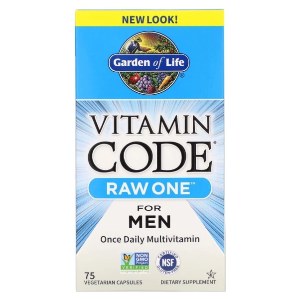 Vitamin Code RAW ONE for Men - 75 vcaps
