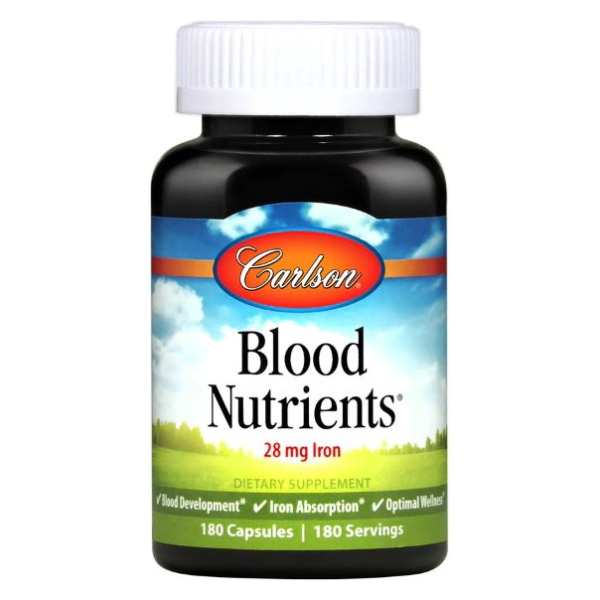 Blood Nutrients, 28mg Iron - 180 caps