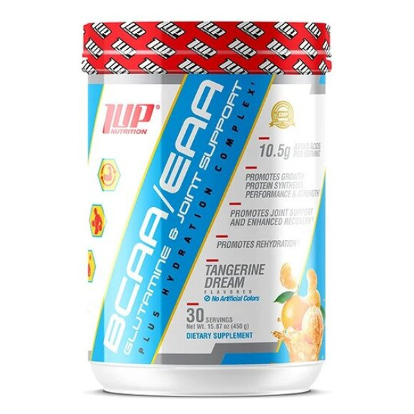 His BCAA/EAA Glutamine & Joint Support Plus Hydration Complex, Tangerine Dream - 450g