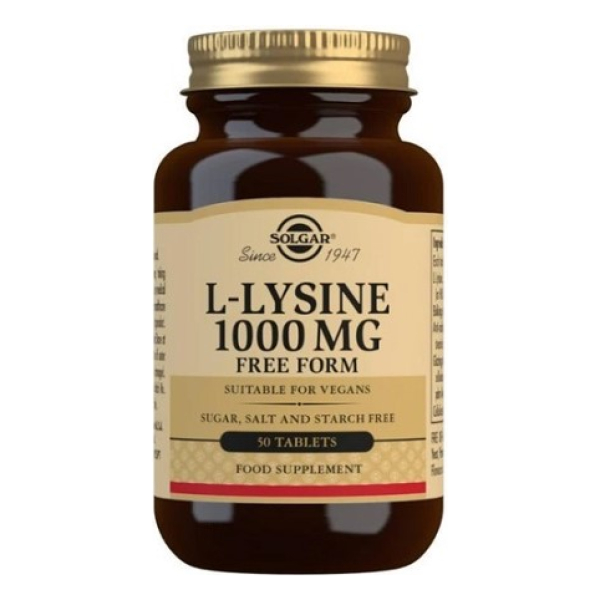 L-Lysine, 1000mg - 50 tabs