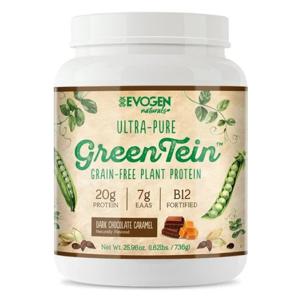 GreenTein - Grain-Free Plant Protein, Dark Chocolate Caramel - 736g