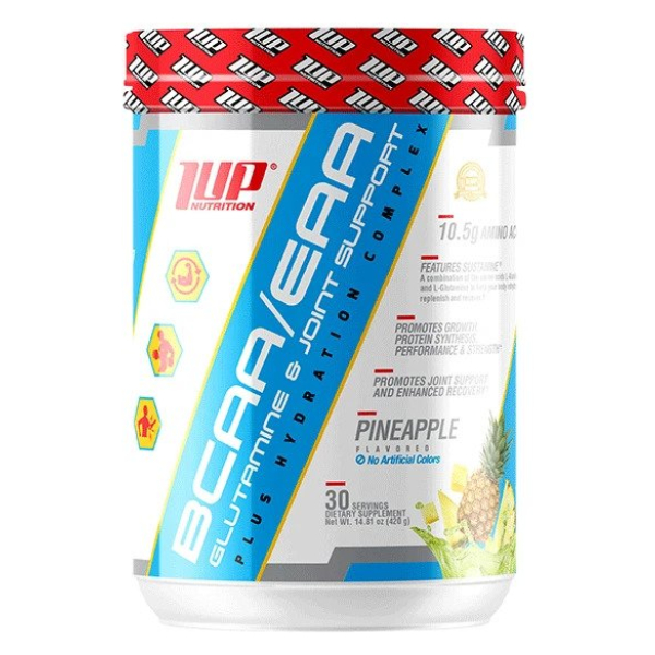 His BCAA/EAA Glutamine & Joint Support Plus Hydration Complex, Pineapple - 450g