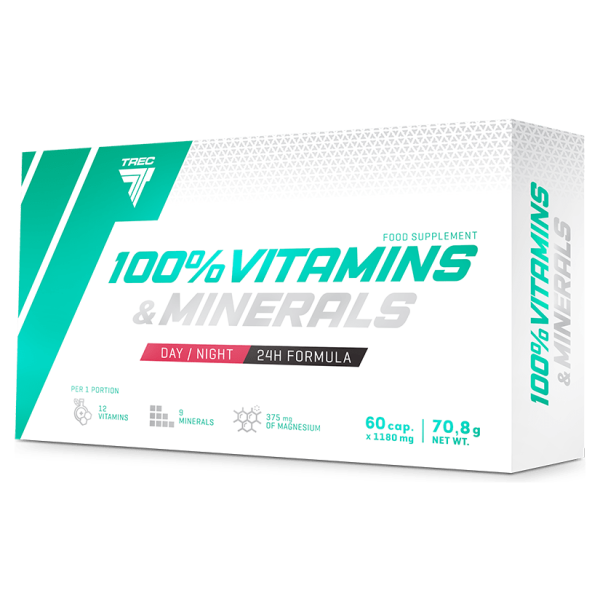 100% Vitamins & Minerals - 60 caps