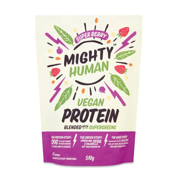 Vegan Protein, Super Berry - 510g