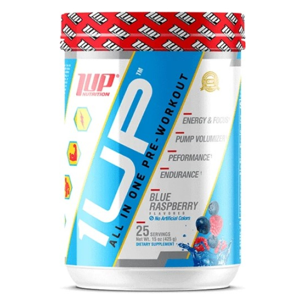 1Up For Men Pre-Workout, Blue Raspberry - 425g
