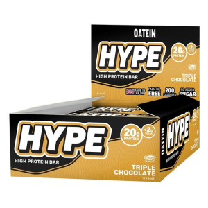 Hype Bar, Triple Chocolate - 12 x 62g