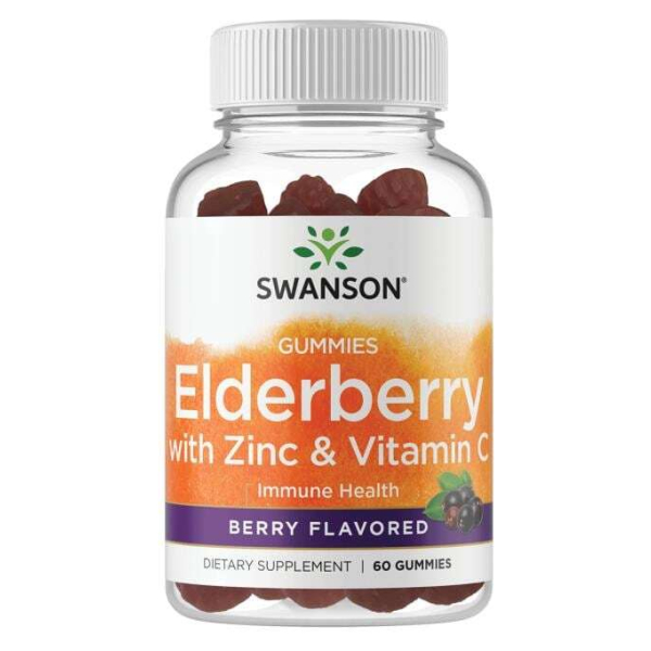 Elderberry Gummies with Zinc & Vitamin C, Berry - 60 gummies