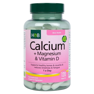 Calcium + Magnesium & Vitamin D - 120 vegetarian tabs