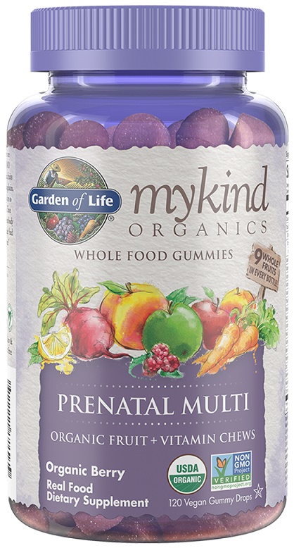 Mykind Organics Prenatal Multi Gummies, Organic Berry - 120 vegan gummy drops