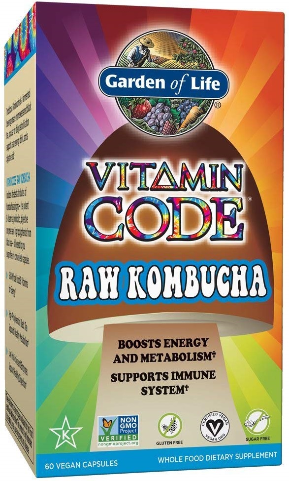 Vitamin Code Raw Kombucha - 60 vegan caps