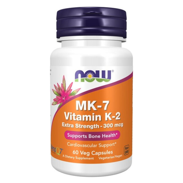 MK-7 Vitamin K-2, 300mcg Extra Strength - 60 vcaps