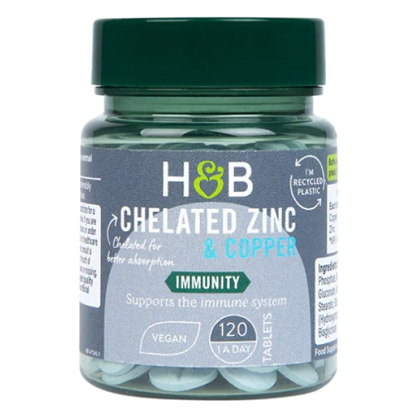 Chelated Zinc & Copper, 15mg - 120 tablets