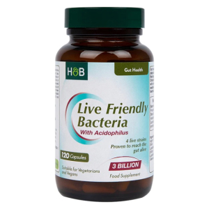 Live Friendly Bacteria with Acidophilus - 120 caps