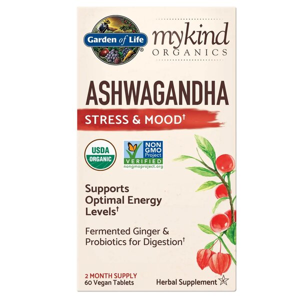 Mykind Organics Ashwagandha - 60 vegan tabs