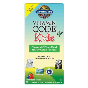 Vitamin Code Kids, Chewable Whole Food Multivitamin For Kids, Cherry Berry - 60 chewable bears