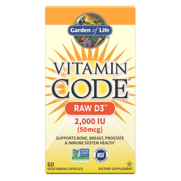Vitamin Code Raw D3, 2000 IU - 60 vcaps