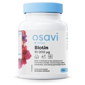 Biotin, 10 000mcg - 120 vegan caps