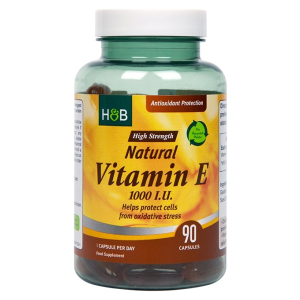 Natural Vitamin E, 1000 IU - 90 caps