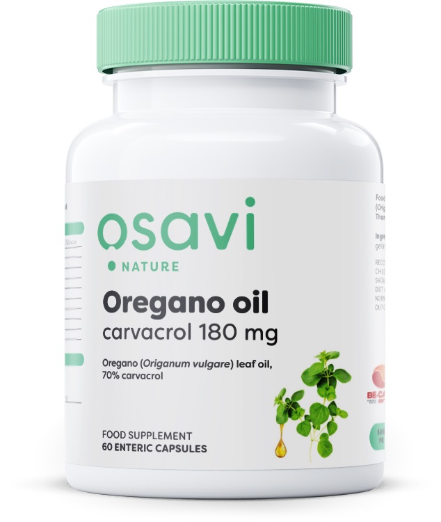 Oregano Oil Carvacrol, 180mg - 60 enteric caps