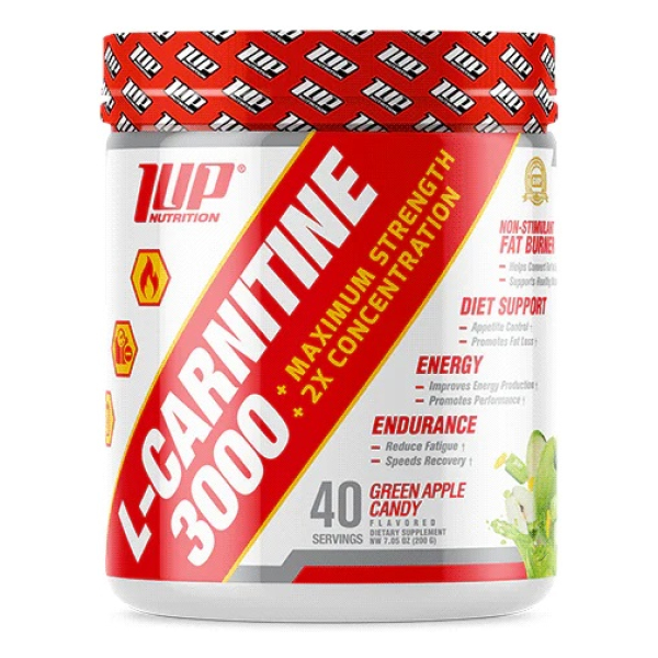 L-Carnitine 3000, Green Apple Candy - 200g