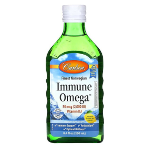 Immune Omega, Natural Lemon - 250 ml.
