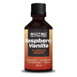Flavour Drops, Raspberry Vanilla - 50 ml.
