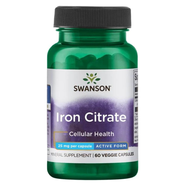 Iron Citrate, 25mg - 60 vcaps