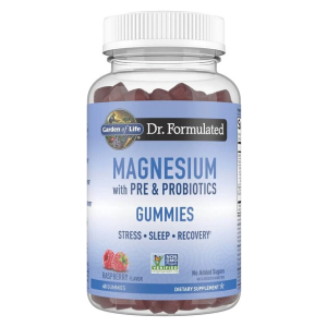 Dr. Formulated Magnesium with Pre & Probiotics Gummies, Raspberry - 60 gummies