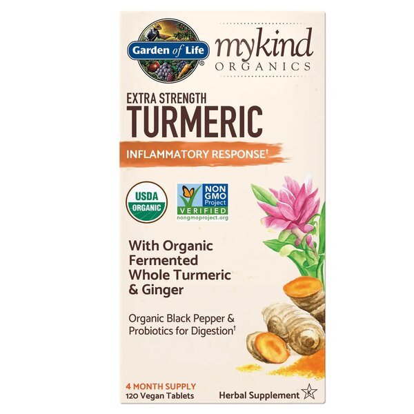 Mykind Organics Extra Strength Turmeric - 120 vegan tabs