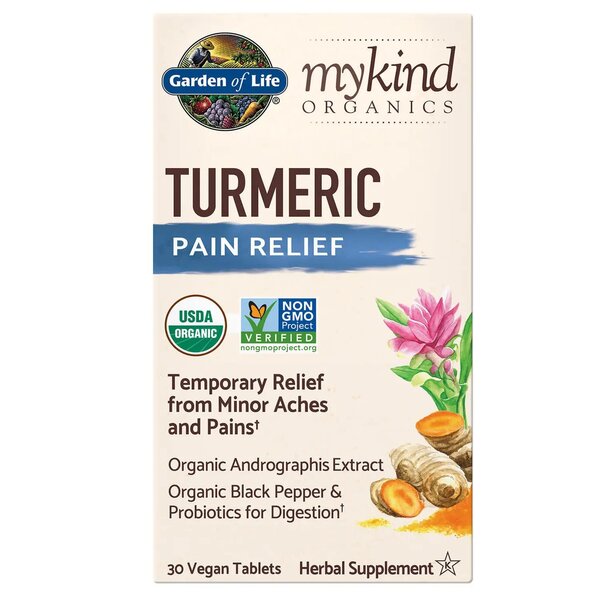 Mykind Organics Turmeric Pain Relief - 30 vegan tabs