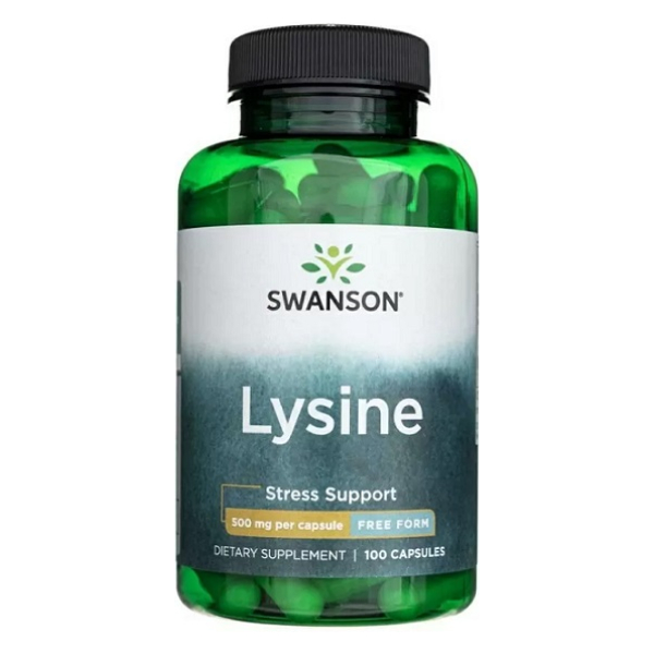 Lysine, 500mg Free-Form - 100 caps