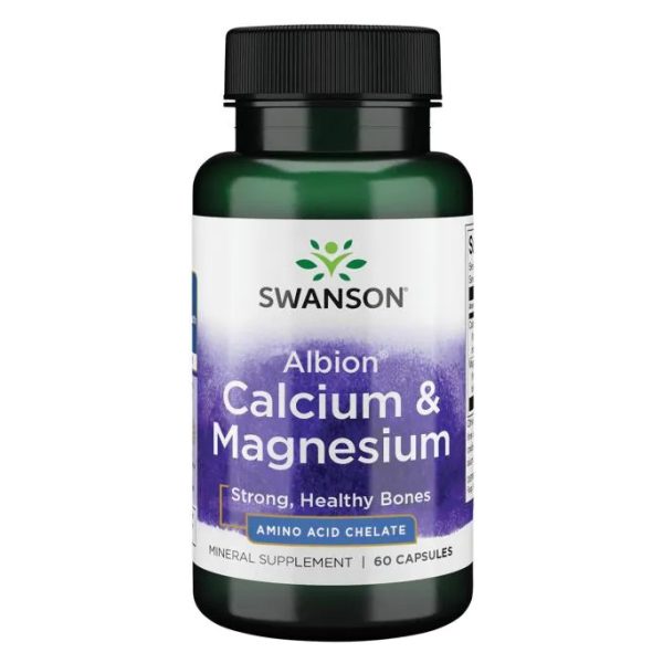 Albion Calcium & Magnesium - 60 caps