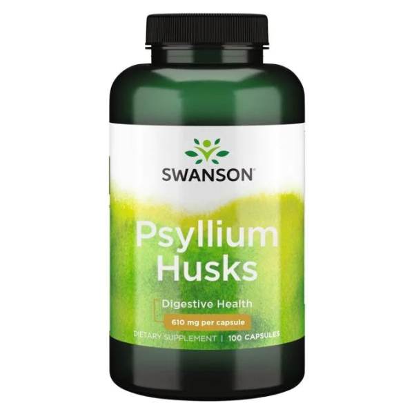 Psyllium Husks, 610mg - 100 caps