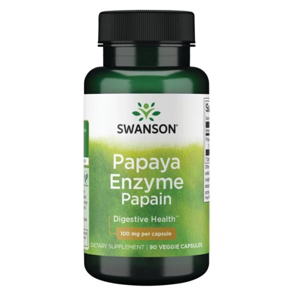 Papaya Enzyme Papain, 100mg - 90 vcaps