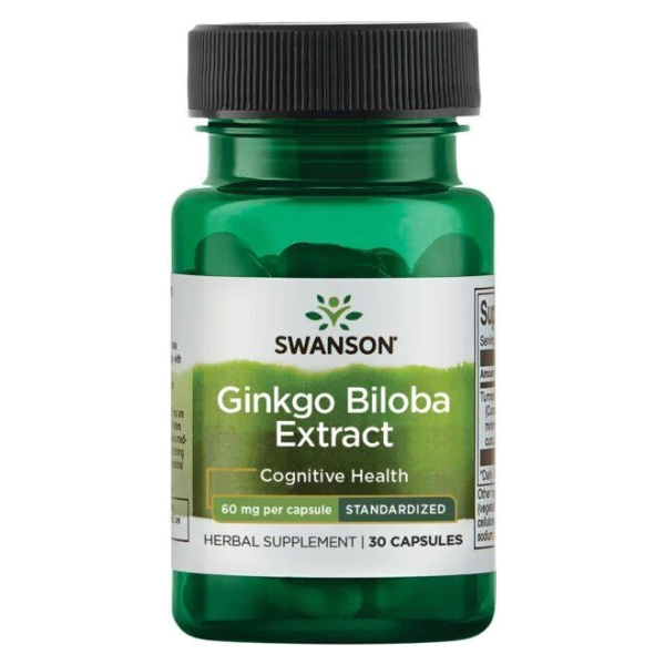 Ginkgo Biloba Extract, 60mg - 30 caps