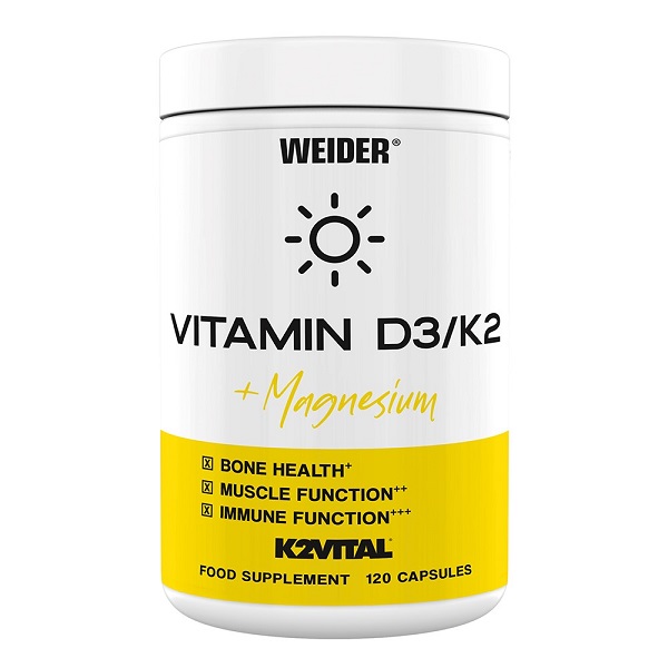 Vitamin D3/K2 + Magnesium - 120 caps