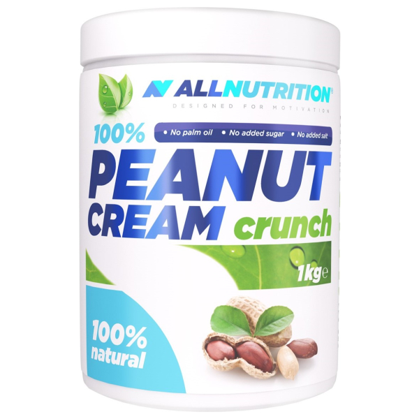 100% Peanut Cream, Crunch - 1000g