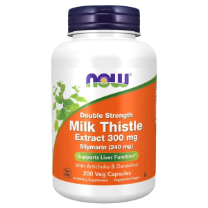 Milk Thistle Extract with Artichoke & Dandelion, 300mg - 200 vcaps