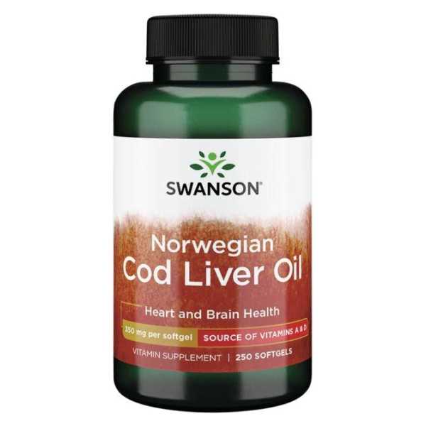 Norwegian Cod Liver Oil, 350mg - 250 softgels