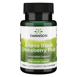 Aronia Black Chokeberry Fruit, 400mg - 60 caps