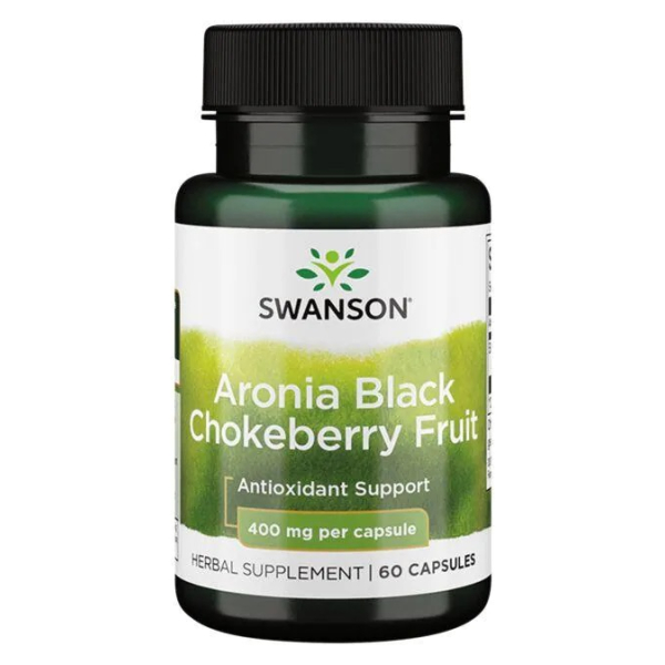 Aronia Black Chokeberry Fruit, 400mg - 60 caps